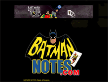 Tablet Screenshot of batmannotes.com